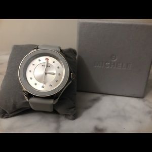 Michele Gray silicone watch